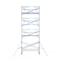 Euroscaffold Euroscaffold Euro 135x305x9,2m werkhoogte carbon vloer enkele voorloopleuning Euroscaffold Euroscaffold Euro 135x305x9,2m werkhoogte carbon vloer enkele voorloopleuning
