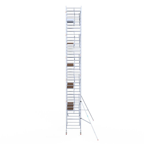 Euroscaffold Euroscaffold Euro 135x305x12,2m werkhoogte carbon vloer enkele voorloopleuning