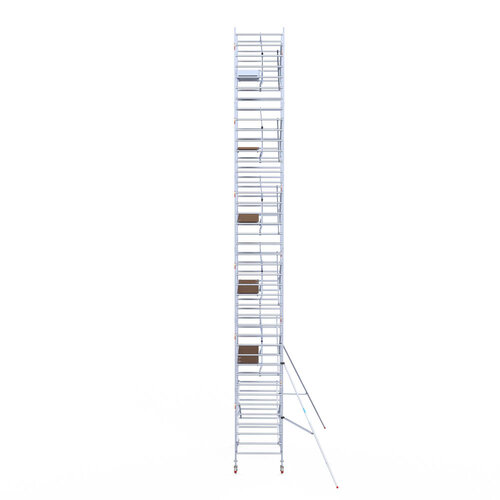 Euroscaffold Euroscaffold Euro 135x250x13,2m werkhoogte carbon vloer enkele voorloopleuning