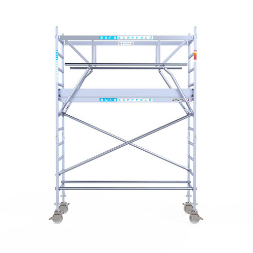Euroscaffold Euroscaffold Euro 90x250x4,2m werkhoogte carbon vloer dubbele voorloopleuning