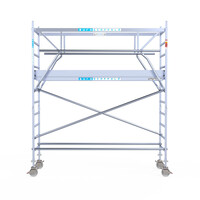 Euroscaffold Euroscaffold Euro 90x305x4,2m werkhoogte carbon vloer dubbele voorloopleuning Euroscaffold Euroscaffold Euro 90x305x4,2m werkhoogte carbon vloer dubbele voorloopleuning