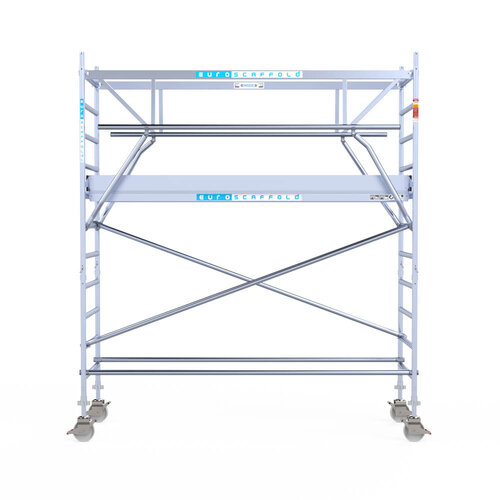 Euroscaffold Euroscaffold Euro 90x305x4,2m werkhoogte carbon vloer dubbele voorloopleuning