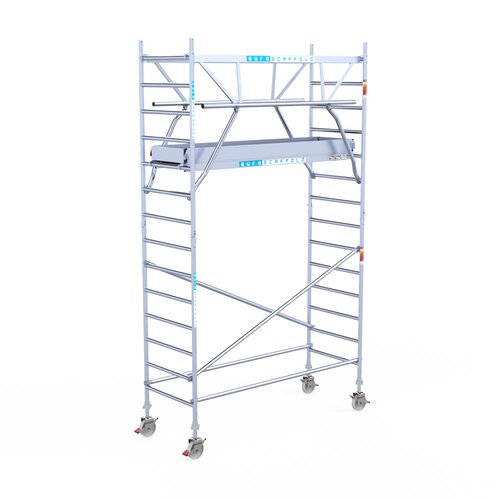 Euroscaffold Euroscaffold Euro 90x250x5,2m werkhoogte carbon vloer dubbele voorloopleuning