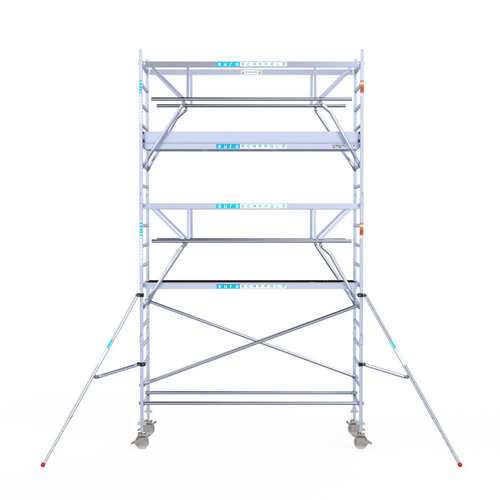 Euroscaffold Euroscaffold Euro 90x305x6,2m werkhoogte carbon vloer dubbele voorloopleuning