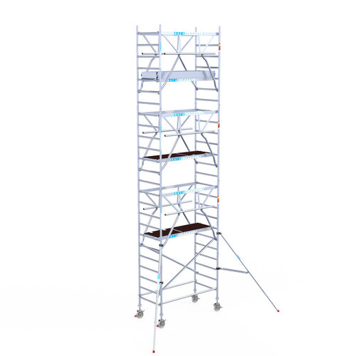 Euroscaffold Euroscaffold Euro 90x190x8,2m werkhoogte carbon vloer dubbele voorloopleuning