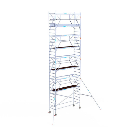 Euroscaffold Euroscaffold Euro 90x305x10,2m werkhoogte carbon vloer dubbele voorloopleuning