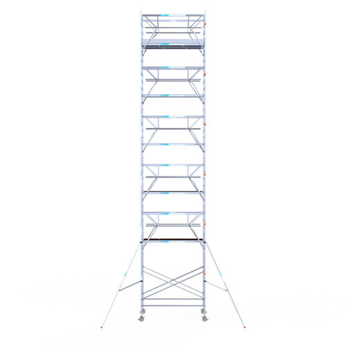 Euroscaffold Euroscaffold Euro 135x250x13,2m werkhoogte dubbele voorloopleuning