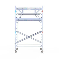 Euroscaffold Euroscaffold Euro 135x250x5,2m werkhoogte carbon vloer dubbele voorloopleuning Euroscaffold Euroscaffold Euro 135x250x5,2m werkhoogte carbon vloer dubbele voorloopleuning