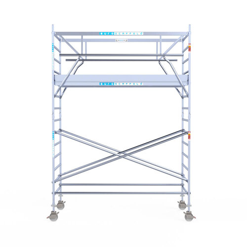 Euroscaffold Euroscaffold Euro 135x305x5,2m werkhoogte carbon vloer dubbele voorloopleuning