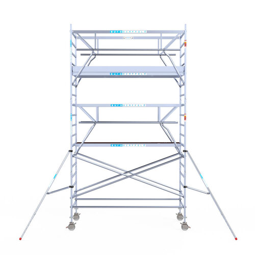 Euroscaffold Euroscaffold Euro 135x305x6,2m werkhoogte carbon vloer dubbele voorloopleuning
