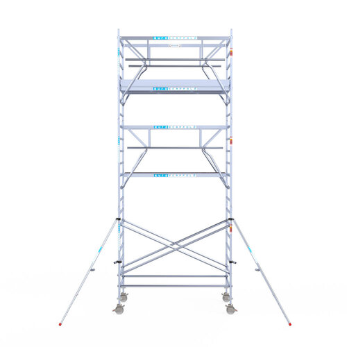 Euroscaffold Euroscaffold Euro 135x250x7,2m werkhoogte carbon vloer dubbele voorloopleuning