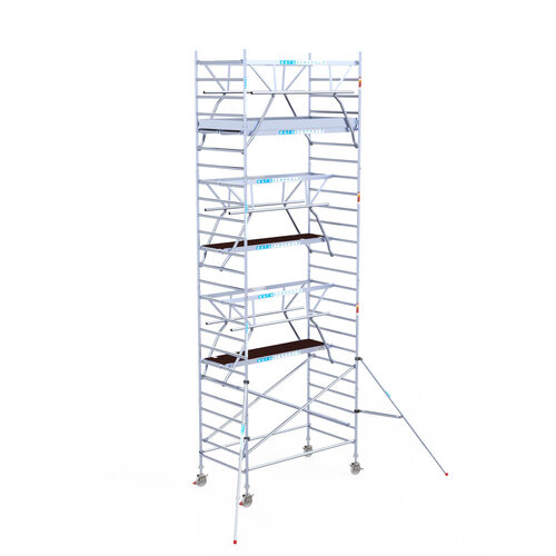 Euroscaffold Euroscaffold Euro 135x250x8,2m werkhoogte carbon vloer dubbele voorloopleuning