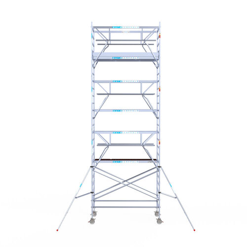 Euroscaffold Euroscaffold Euro 135x250x8,2m werkhoogte carbon vloer dubbele voorloopleuning