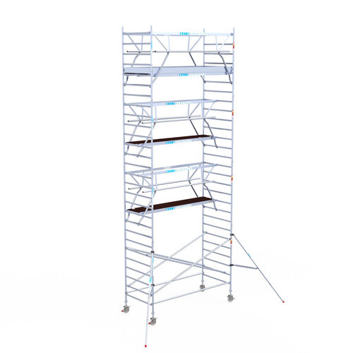 Euroscaffold Euroscaffold Euro 135x305x9,2m werkhoogte carbon vloer dubbele voorloopleuning