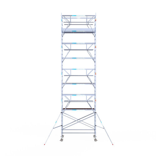 Euroscaffold Euroscaffold Euro 135x250x10,2m werkhoogte carbon vloer dubbele voorloopleuning