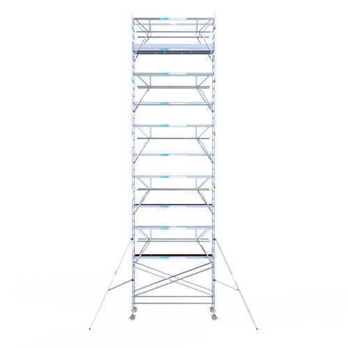 Euroscaffold Euroscaffold Euro 135x305x12,2m werkhoogte carbon vloer dubbele voorloopleuning