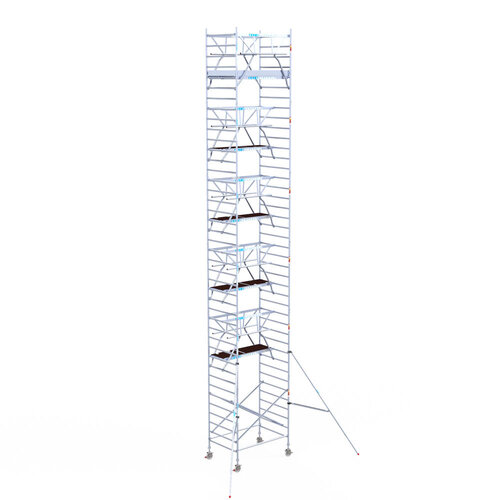 Euroscaffold Euroscaffold Euro 135x190x13,2m werkhoogte carbon vloer dubbele voorloopleuning