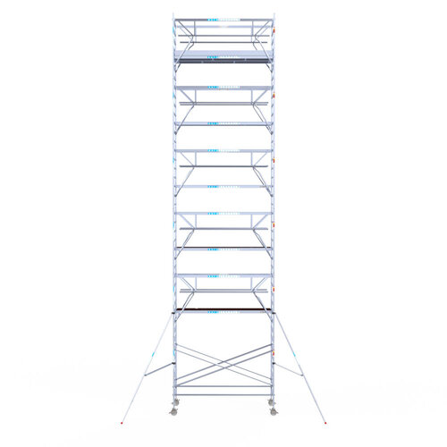 Euroscaffold Euroscaffold Euro 135x305x13,2m werkhoogte carbon vloer dubbele voorloopleuning