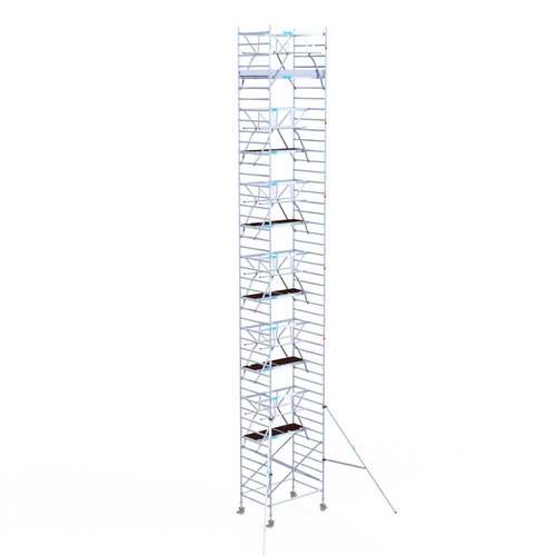 Euroscaffold Euroscaffold Euro 135x190x14,2m werkhoogte carbon vloer dubbele voorloopleuning