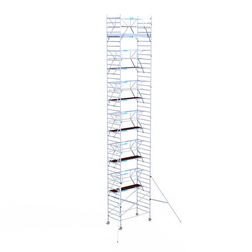 Euroscaffold Euroscaffold Euro 135x250x14,2m werkhoogte carbon vloer dubbele voorloopleuning