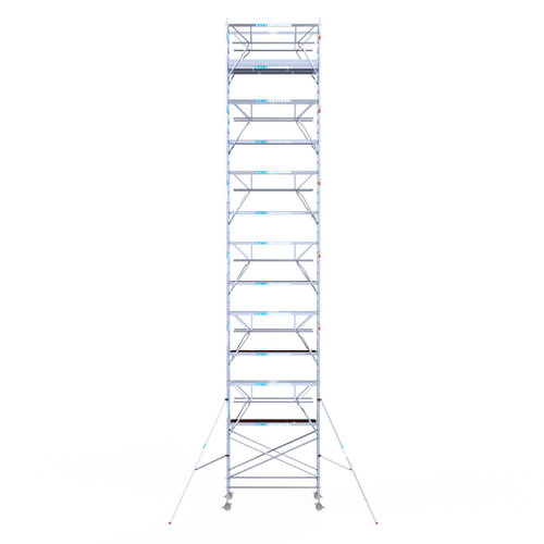 Euroscaffold Euroscaffold Euro 135x250x14,2m werkhoogte carbon vloer dubbele voorloopleuning