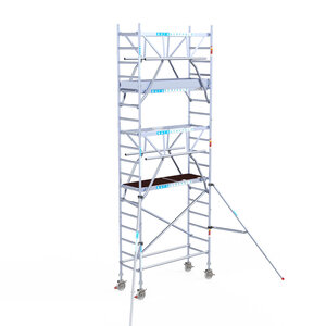 Euroscaffold Euroscaffold Euro 75x190x6,2m werkhoogte dubbele voorloopleuning Euroscaffold Euroscaffold Euro 75x190x6,2m werkhoogte dubbele voorloopleuning