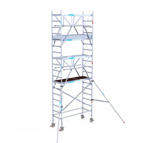 Euroscaffold Euroscaffold Euro 75x190x6,2m werkhoogte dubbele voorloopleuning