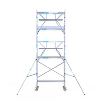 Euroscaffold Euroscaffold Euro 75x190x6,2m werkhoogte dubbele voorloopleuning Euroscaffold Euroscaffold Euro 75x190x6,2m werkhoogte dubbele voorloopleuning