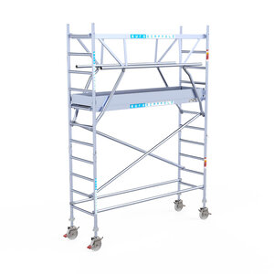 Euroscaffold Euroscaffold Euro 75x250x4,2m werkhoogte carbon vloer dubbele voorloopleuning Euroscaffold Euroscaffold Euro 75x250x4,2m werkhoogte carbon vloer dubbele voorloopleuning