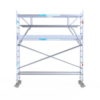 Euroscaffold Euroscaffold Euro 75x305x4,2m werkhoogte carbon vloer dubbele voorloopleuning Euroscaffold Euroscaffold Euro 75x305x4,2m werkhoogte carbon vloer dubbele voorloopleuning