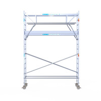 Euroscaffold Euroscaffold Euro 75x305x5,2m werkhoogte carbon vloer dubbele voorloopleuning Euroscaffold Euroscaffold Euro 75x305x5,2m werkhoogte carbon vloer dubbele voorloopleuning