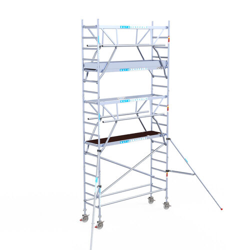 Euroscaffold Euroscaffold Euro 75x250x6,2m werkhoogte carbon vloer dubbele voorloopleuning
