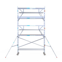 Euroscaffold Euroscaffold Euro 75x305x6,2m werkhoogte carbon vloer dubbele voorloopleuning Euroscaffold Euroscaffold Euro 75x305x6,2m werkhoogte carbon vloer dubbele voorloopleuning