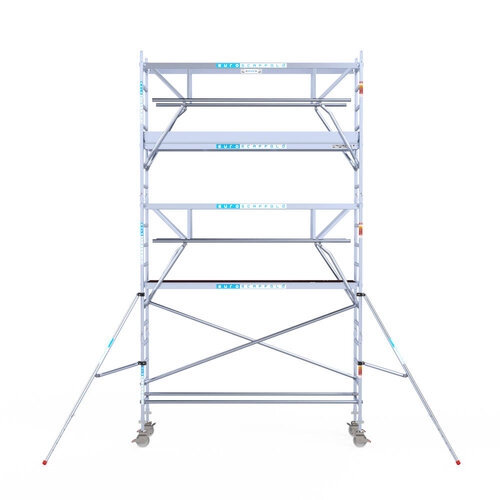 Euroscaffold Euroscaffold Euro 75x305x6,2m werkhoogte carbon vloer dubbele voorloopleuning