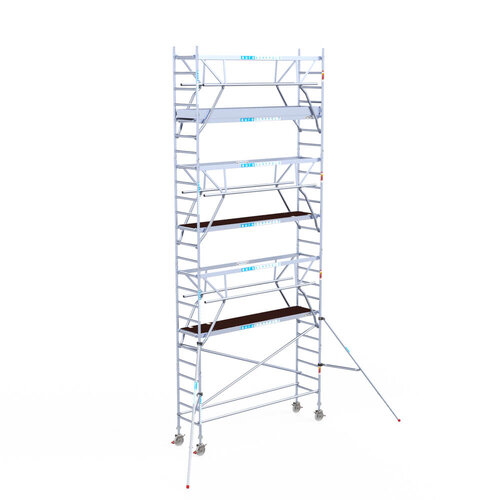 Euroscaffold Euroscaffold Euro 75x305x8,2m werkhoogte carbon vloer dubbele voorloopleuning
