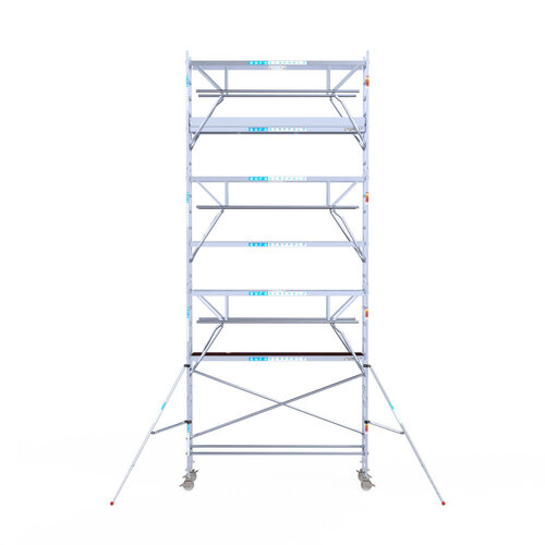 Euroscaffold Euroscaffold Euro 75x305x8,2m werkhoogte carbon vloer dubbele voorloopleuning