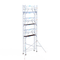 Euroscaffold Euroscaffold Euro 75x250x9,2m werkhoogte carbon vloer dubbele voorloopleuning Euroscaffold Euroscaffold Euro 75x250x9,2m werkhoogte carbon vloer dubbele voorloopleuning