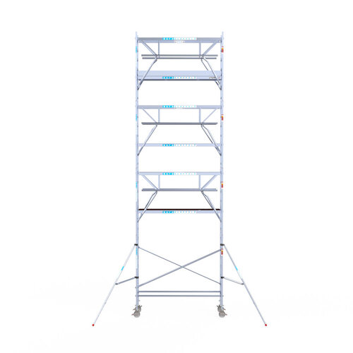 Euroscaffold Euroscaffold Euro 75x250x9,2m werkhoogte carbon vloer dubbele voorloopleuning