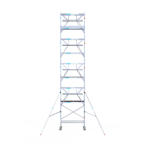 Euroscaffold Euroscaffold Euro 75x190x10,2m werkhoogte carbon vloer dubbele voorloopleuning