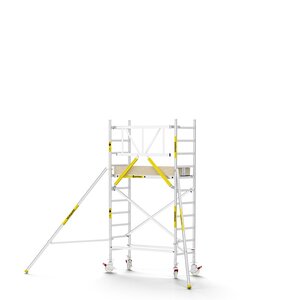 Panthera PRO 75x185 4,2m werkhoogte met enkele voorloopleuning carbon vloer