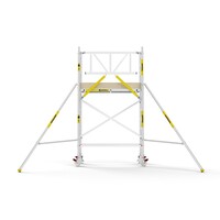 Panthera PRO 75x185 4,2m werkhoogte met enkele voorloopleuning carbon vloer