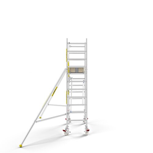 Panthera PRO 75x185 4,2m werkhoogte met enkele voorloopleuning carbon vloer