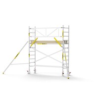 Panthera PRO 75x305 4,2m werkhoogte met enkele voorloopleuning carbon vloer