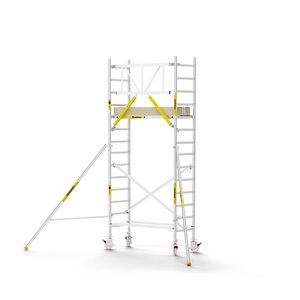 Panthera PRO 75x185 5,2m werkhoogte met enkele voorloopleuning carbon vloer