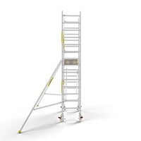 Panthera PRO 75x185 5,2m werkhoogte met enkele voorloopleuning carbon vloer