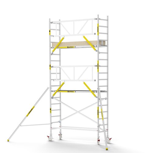 Panthera PRO 75x245 6,2m werkhoogte met enkele voorloopleuning carbon vloer