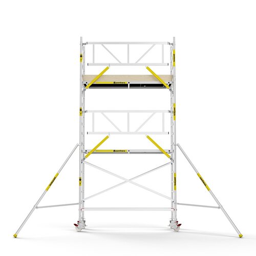 Panthera PRO 75x245 6,2m werkhoogte met enkele voorloopleuning carbon vloer