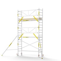 Panthera PRO 75x305 6,2m werkhoogte met enkele voorloopleuning carbon vloer