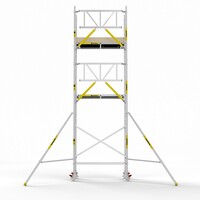 Panthera PRO 75x185 7,2m werkhoogte met enkele voorloopleuning carbon vloer