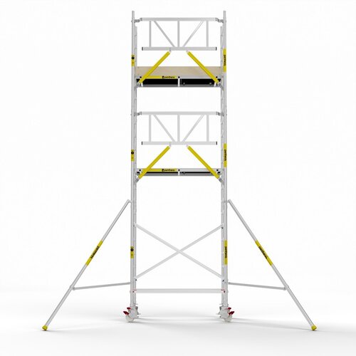 Panthera PRO 75x185 7,2m werkhoogte met enkele voorloopleuning carbon vloer